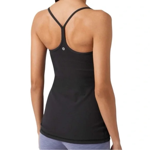 size 10 lululemon power y tank top - black - Picture 1 of 10